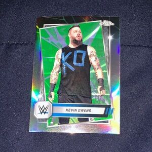 WWE Kevin Owens Topps Chrome card with Holographic Finish